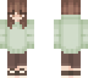 girl with green hoodie