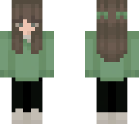 girl with green shirt