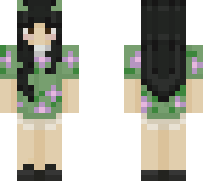 green hawaiian shirt with long black hair