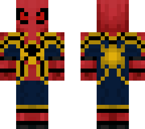 iron spider with red eyes