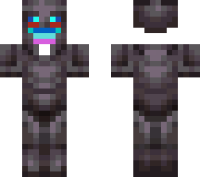 just a face with netherite armor