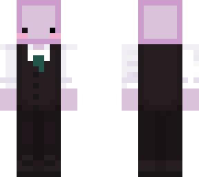 pink axolotl in a suit