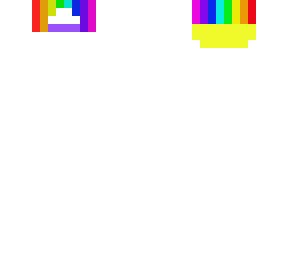 rainbow baseball cap skin base