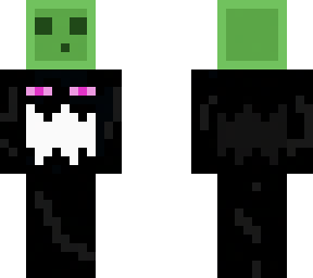 realistic slime on angry enderman with layer