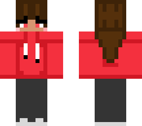 red themed girl