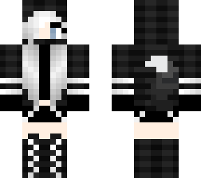 white dark wolf girl
