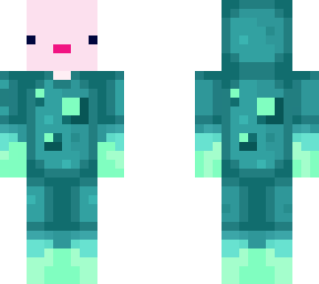 axolotl in glow squid onsie!