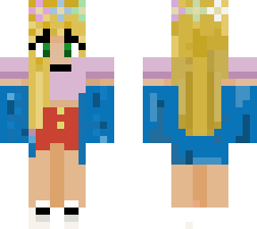 blonde girl with flower crown and chocker recololer