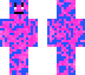 blue and pink