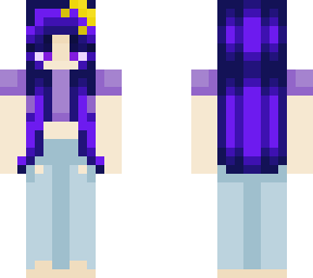 blue hair e-girl