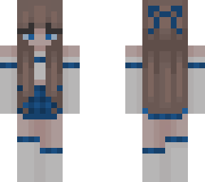 blue outfit