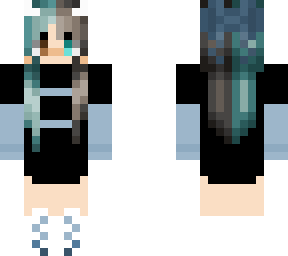 blue split girl