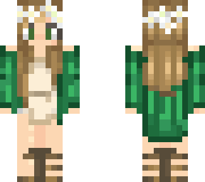 cute green girl