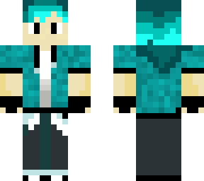 cyan gamer boy