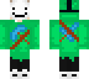 dream with hood, pick axe and sword