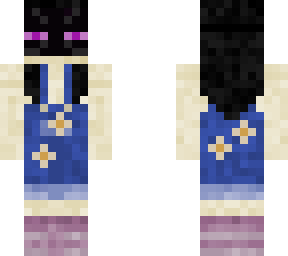 enderman mask with overalls
