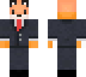 fox with a suit