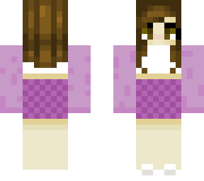 girl skin purple outfit