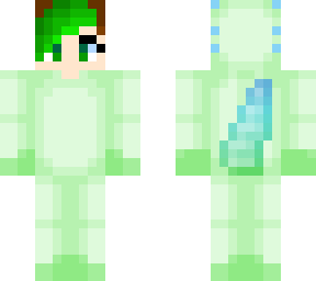 green axolotl onesie