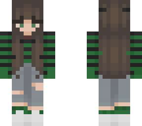 green sweater