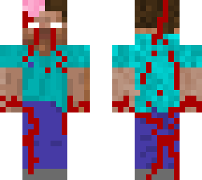 herobrine with blood