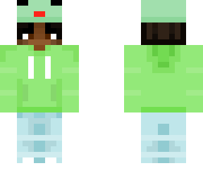 lime hoodie with frog hat