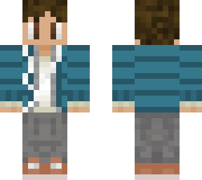 my first skin (mask off & earbuds)