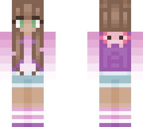 ombre girl w/ axolotl in bag