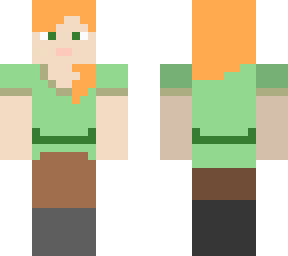 plastic alex minecraft skin