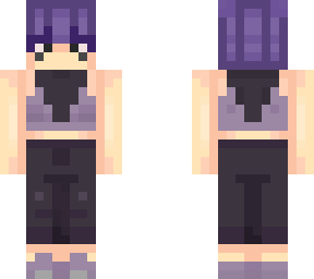 purple space buns
