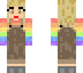 rainbow dungaree girl