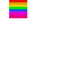 rainbow head