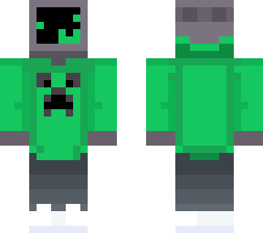 (creeper hoodie) no signal tv head -remake-