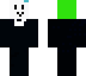 a green fancy person with a mask hidden face