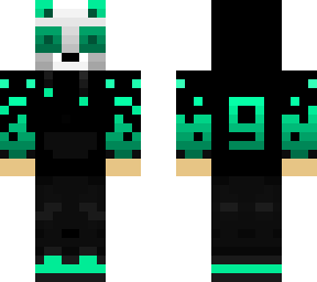 blace with panda mask