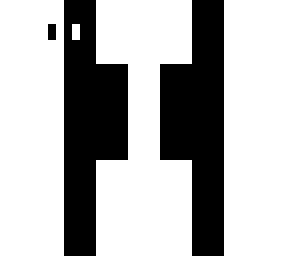 black and white