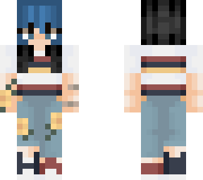 blue and black hair