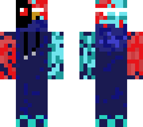 blue and red