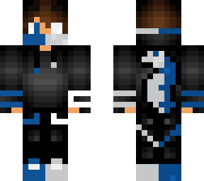 blue and white skin