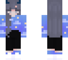 blue egirl skin
