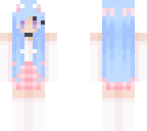 blue haired cat person