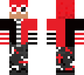 bpdu skin black &red