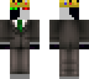 flat ranboo face w/green tie