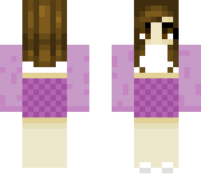 girl skin purple outfit