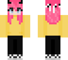 girl with pink hair