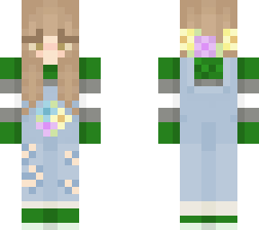 grayromantic flower overalls
