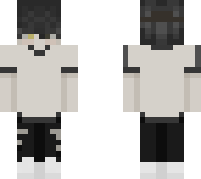 im just a boy. (take off the hair layer and he will have his hair tied)