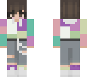 pastel colour block hoodie 2
