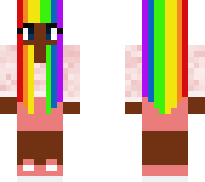 rainbow haired girl