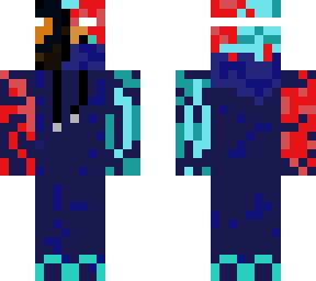 red and blue